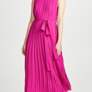 Fame and Partners Pleated Fuchsia Maxi Dress